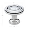 Gliderite Hardware 1-1/4 in. Polished Chrome Rippled Cabinet Knob, 5PK 5415-PC-5 - alternate 3